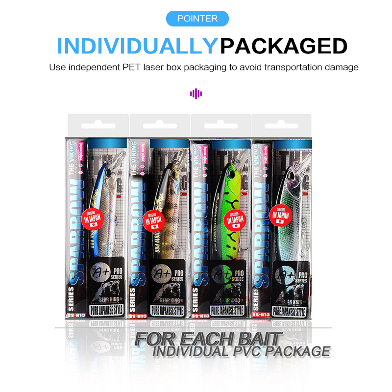 Cheery for Bearking High Quality OEM Wholesale ABS Printed Artificial Hard Bait in Hundreds of Colors for River Fishing – Minnow – view 3