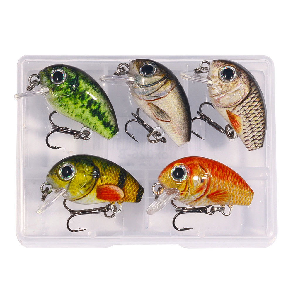 Cheery Hot Sale Cheery 2g Micro Hard Silicone Crankbait Fishing Lure for River Use-5 Piece Per Box – Crankbait – view 5