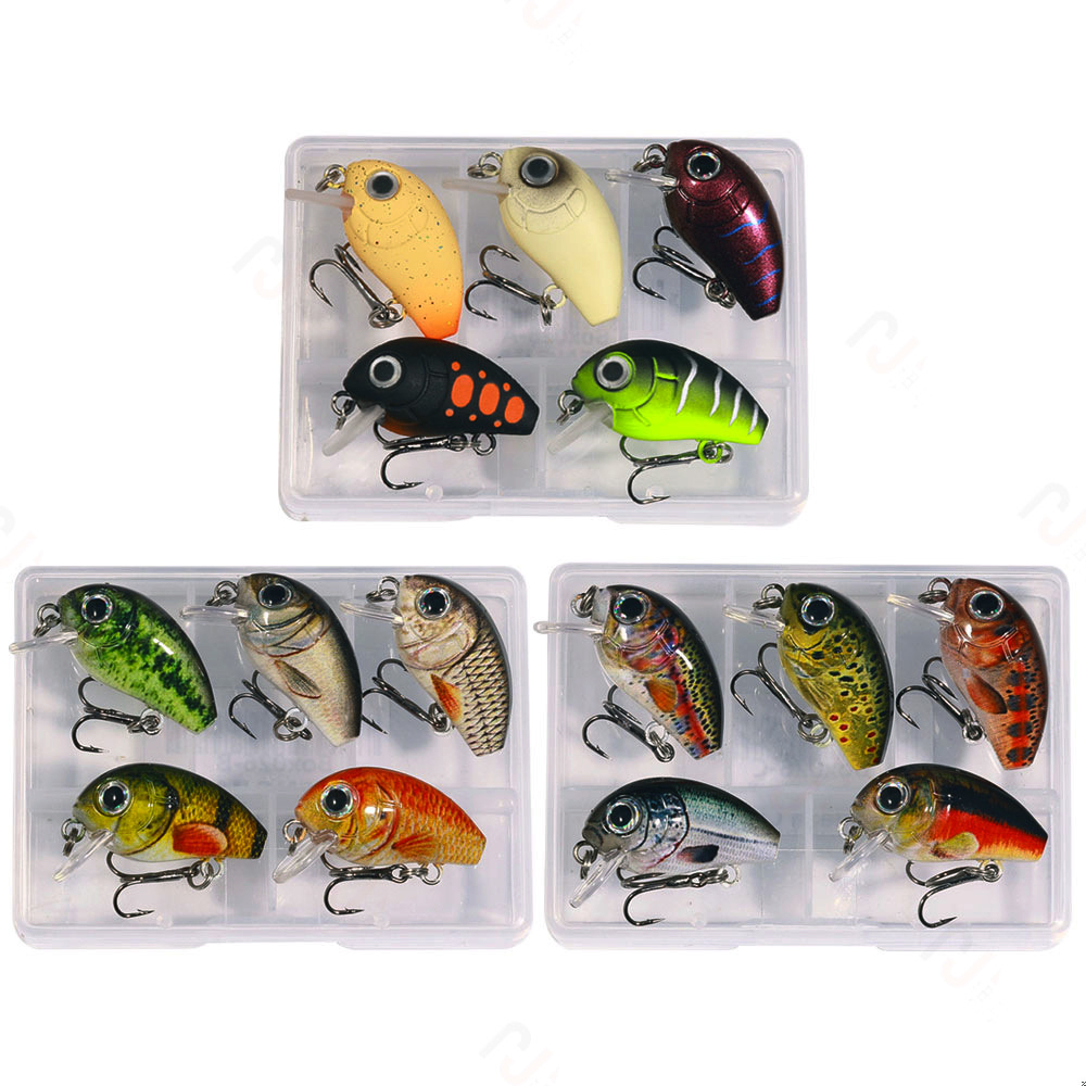 Cheery Hot Sale Cheery 2g Micro Hard Silicone Crankbait Fishing Lure for River Use-5 Piece Per Box – Crankbait – view 1