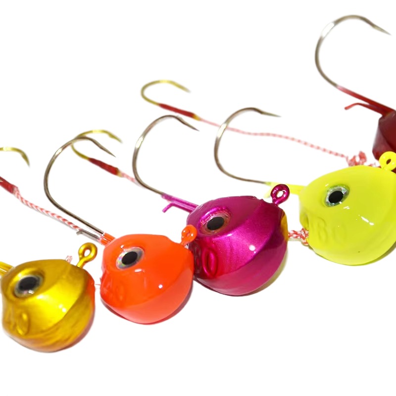 Cheery Hot Sale 40g-140g Fishing Clamp Double Hook 3D Eye Lead Material for Fresh Salt Water Fishing Tilapia River Minnow Lure – Metal Lure – view 2