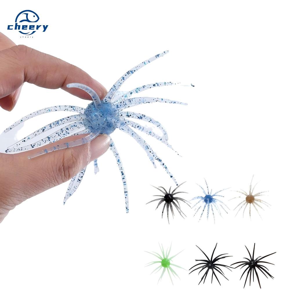 Cheery Bait Sea Urchin Soft PVC Printed Artificial Fish for Carp Bass Mandarin Tilapia-Fly Fishing Topwater/Midwater Lure – Worms & Grubs – view 1