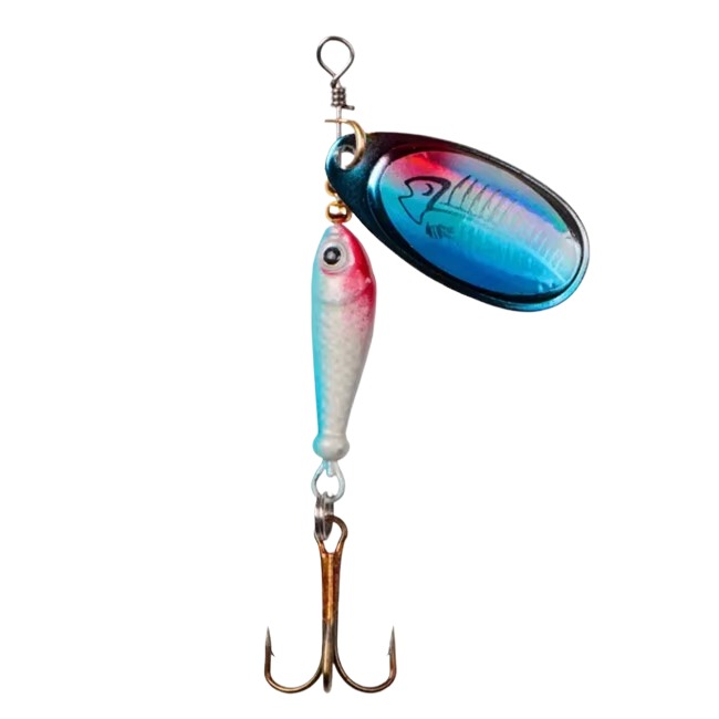 Cheery Spoon Printed Carp Bait Artificial Hard Bait with Treble Hook and Wobble Feeder Metal Bait for Fishing – Metal Lure – view 4
