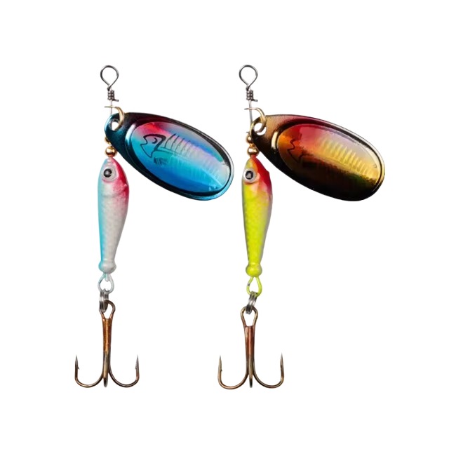 Cheery Spoon Printed Carp Bait Artificial Hard Bait with Treble Hook and Wobble Feeder Metal Bait for Fishing – Metal Lure – view 1