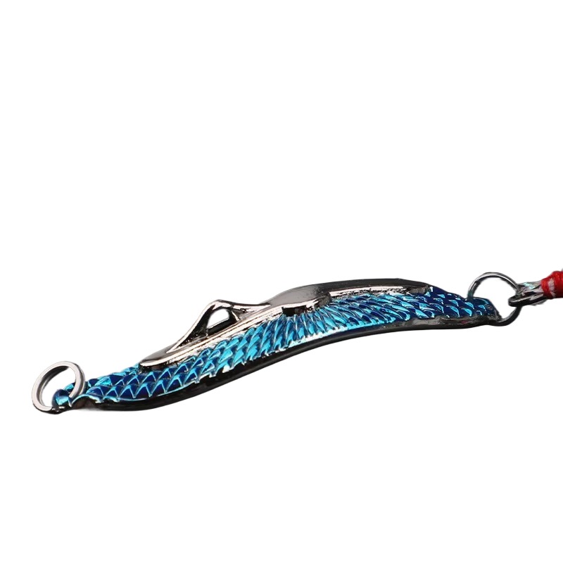 Cheery Stainless Steel 5G/7G/10.5G/14G Leech Metal Spoon Bait Feather Hook for Bass Fishing Ice Fishing Spinner Bait Technique – Metal Lure – view 4