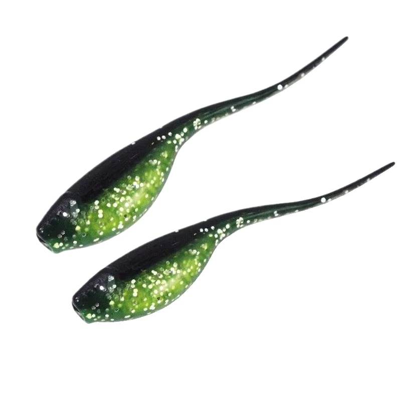 Cheery Mini Tadpole Bait 50mm 0.7G PVC Worm Bait with Needle Tail Small Artificial Soft Plastic Bait for River Fishing – Worms & Grubs – view 1