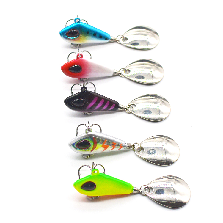 New VIB Spinner Bait by Cheery 7g/10g/17g/25g Fish Metal Spoon Lure with Jig Head for River Lake Fishing Artificial Hard Bait – Metal Lure – view 1