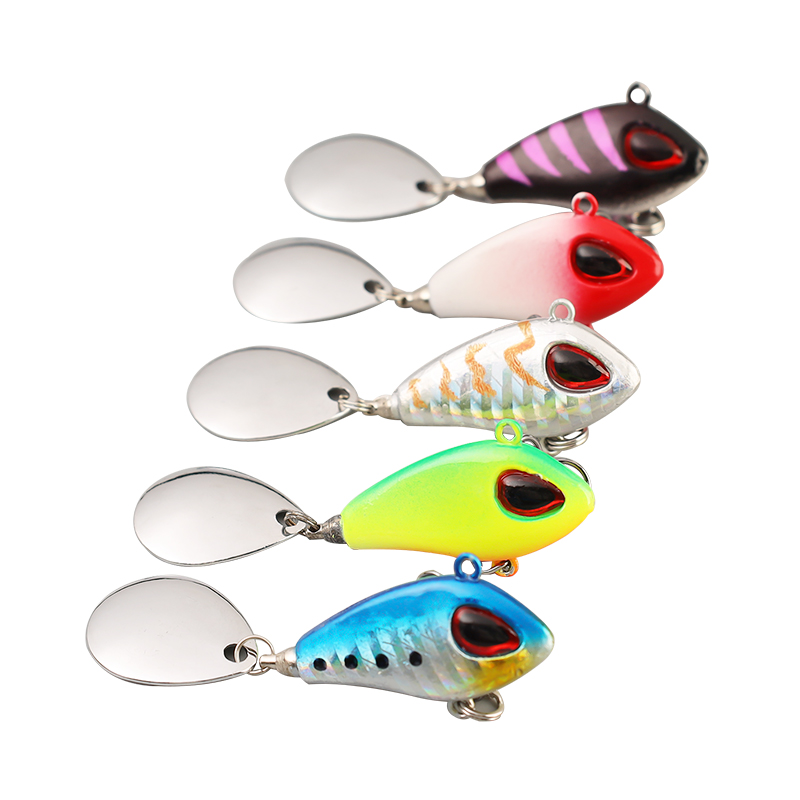 New VIB Spinner Bait by Cheery 7g/10g/17g/25g Fish Metal Spoon Lure with Jig Head for River Lake Fishing Artificial Hard Bait – Metal Lure – view 2