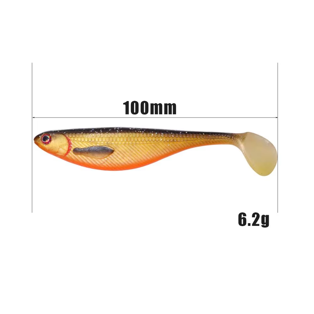 Cheery 100mm 6g Soft Fish Lure Custom Colors 3pcs Pack for Ocean Boat Lake Stream Fishing – Worms & Grubs – view 3