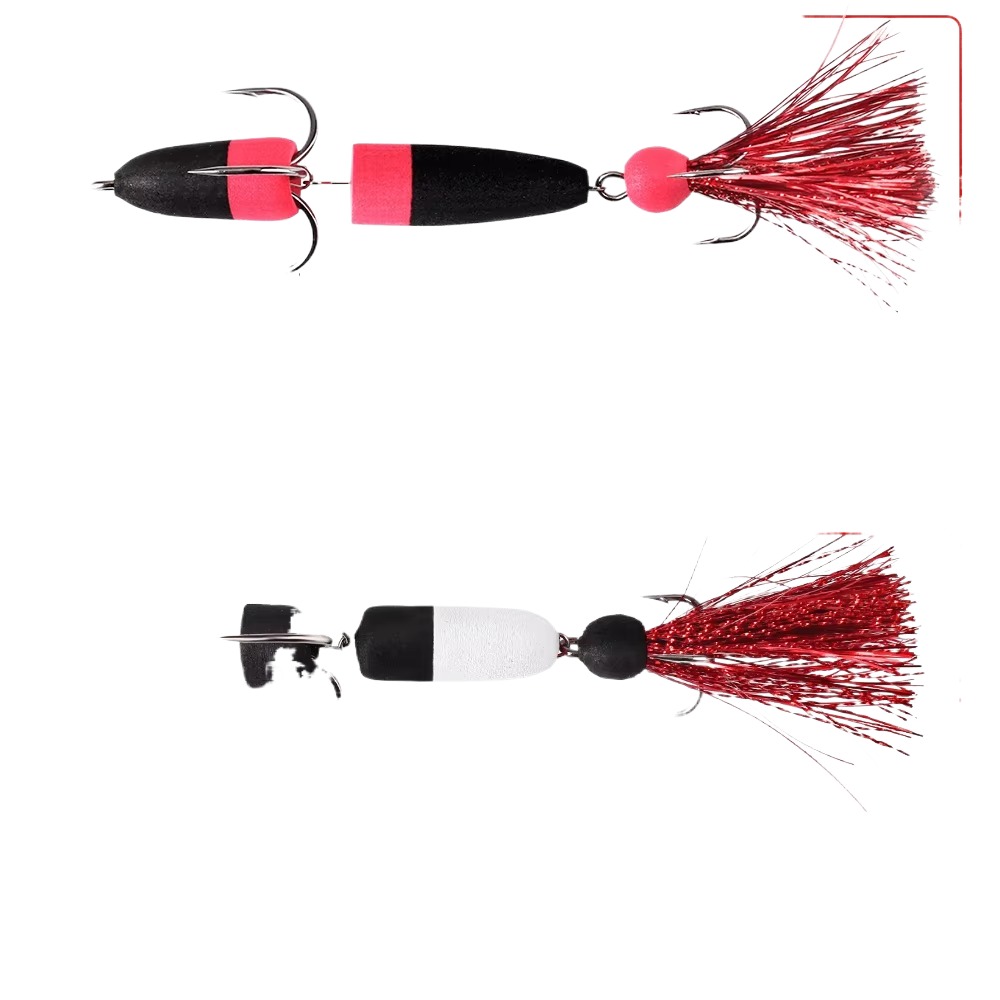 Cheery Fish King Silicone Fishing Tackle Set Soft Bass Bait Swingler with Little Pop Float for River Fishing – Metal Lure – view 3