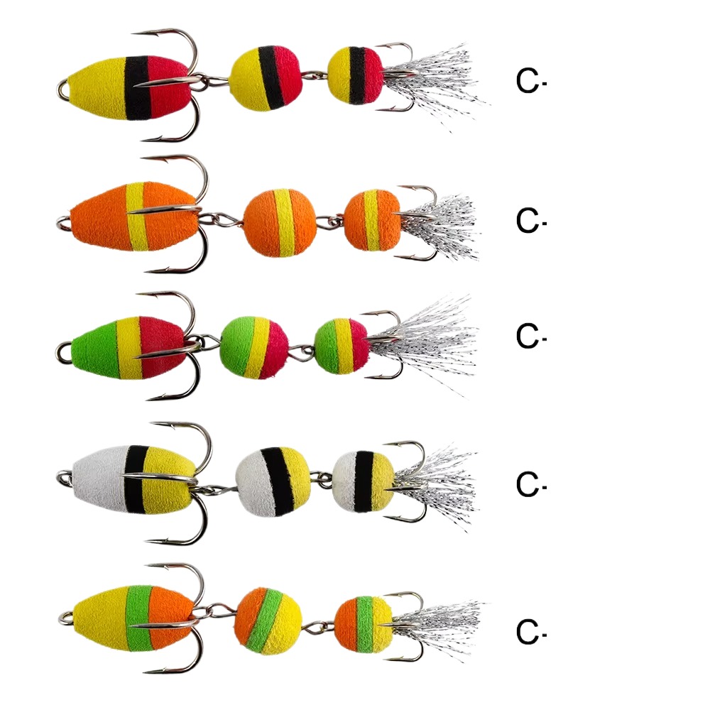 Cheery Fish King Silicone Fishing Tackle Set Soft Bass Bait Swingler with Little Pop Float for River Fishing – Metal Lure – view 2