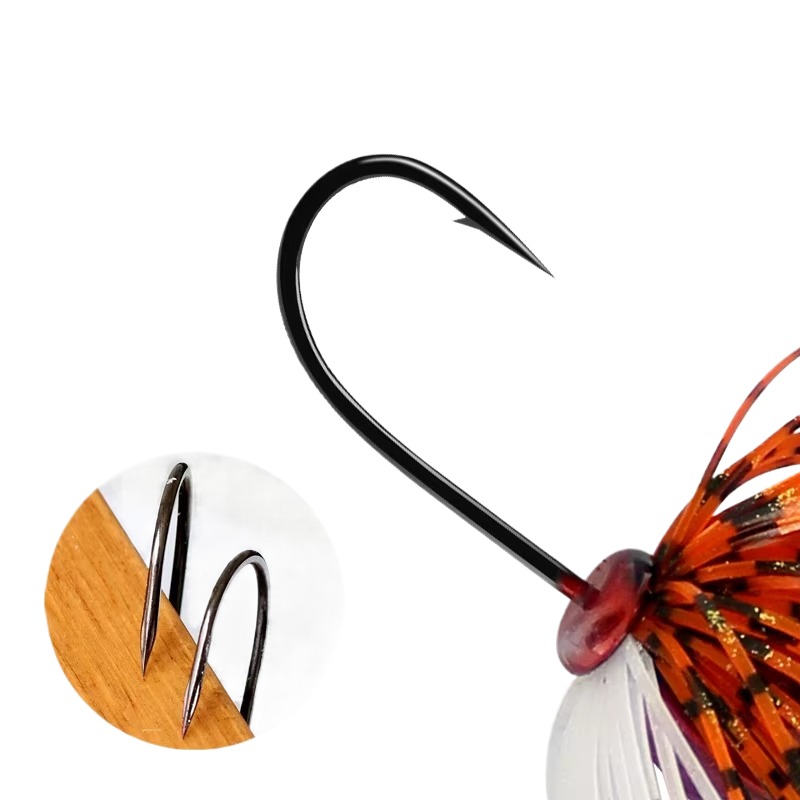 Cheery 5G 7G 10G 14G Silicone Spinner Bait Artificial Hum Bait with Rubber Skirt and Metal Spoon Fishing Accessories – Metal Lure – view 4