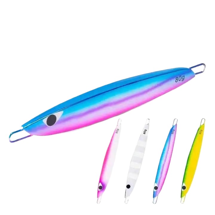 Cheery GS New OEM Slow Pitch Jigging Fishing Lure 60g 80g 130g 150g Metal Fast Sinking Jigs UV Glow Bait Electroplating – Metal Lure – view 3