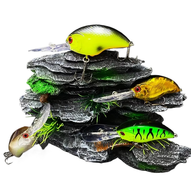 Cheery 11.4G 55mm Hard Bait Crank Bait Top Water Artificial Salt Water Bass Made From Silicone Minnow Lure – Crankbait – view 2