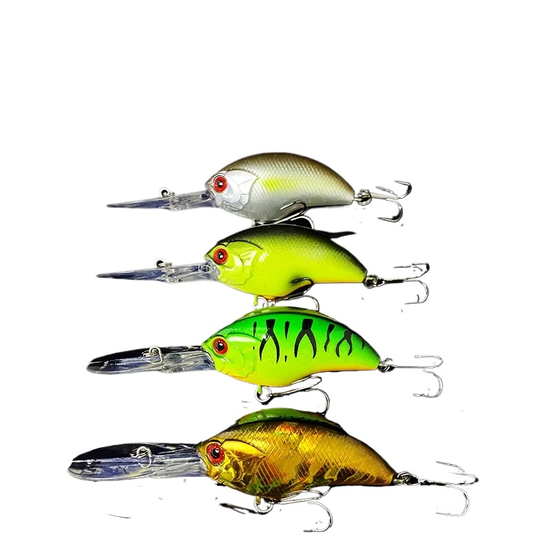 Cheery 11.4G 55mm Hard Bait Crank Bait Top Water Artificial Salt Water Bass Made From Silicone Minnow Lure – Crankbait – view 5