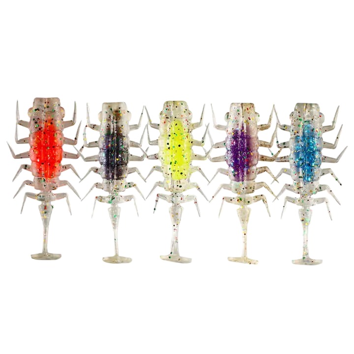 Cheery Palmer 5cm 2g Bionic Fishing Plastic Swimbait Worm Lure 5 Colors TPR Soft Bait Artificial Soft Bait for Prawn Lure – Worms & Grubs – view 1