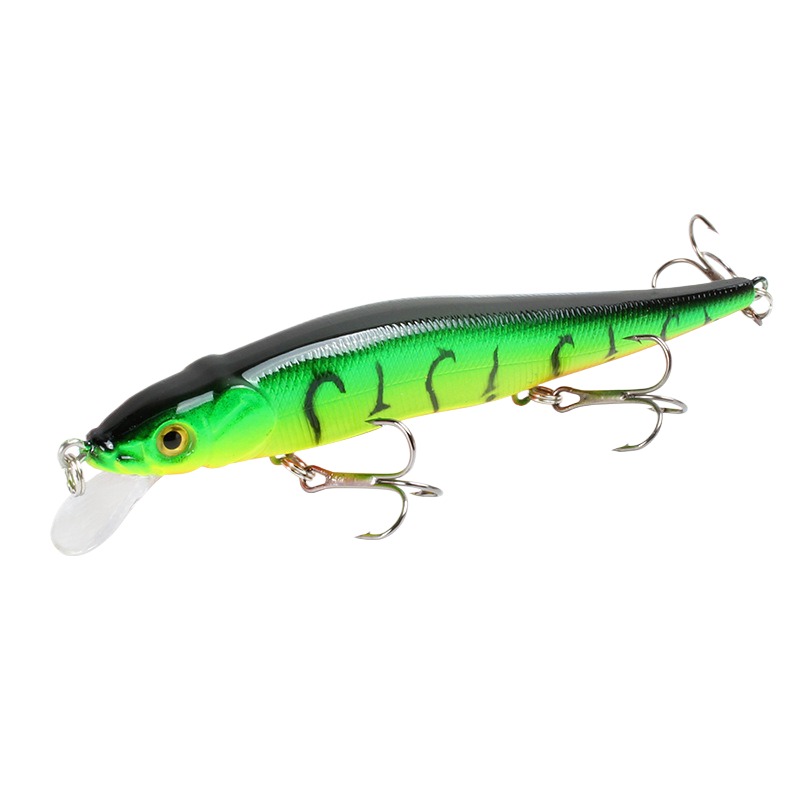 Cherry Factory Direct 11.5cm/14g Bionic Bait 14g Bionic Hair Floating Minnow Lure Magnetic Guide Ring Hard Artificial Soft Bait – Minnow – view 5