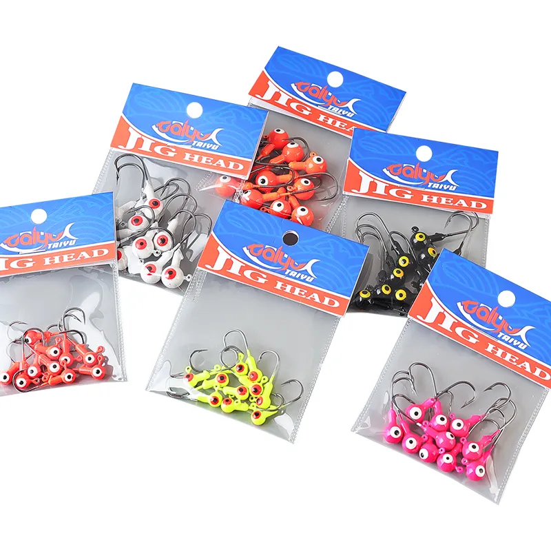 Cheery Palmer 10pcs/bag High Carbon Fishing Hooks 1.75g 3.5g 5g 7g Crappie Jig Lead Heads for Saltwater Pike Target Species – Metal Lure – view 4