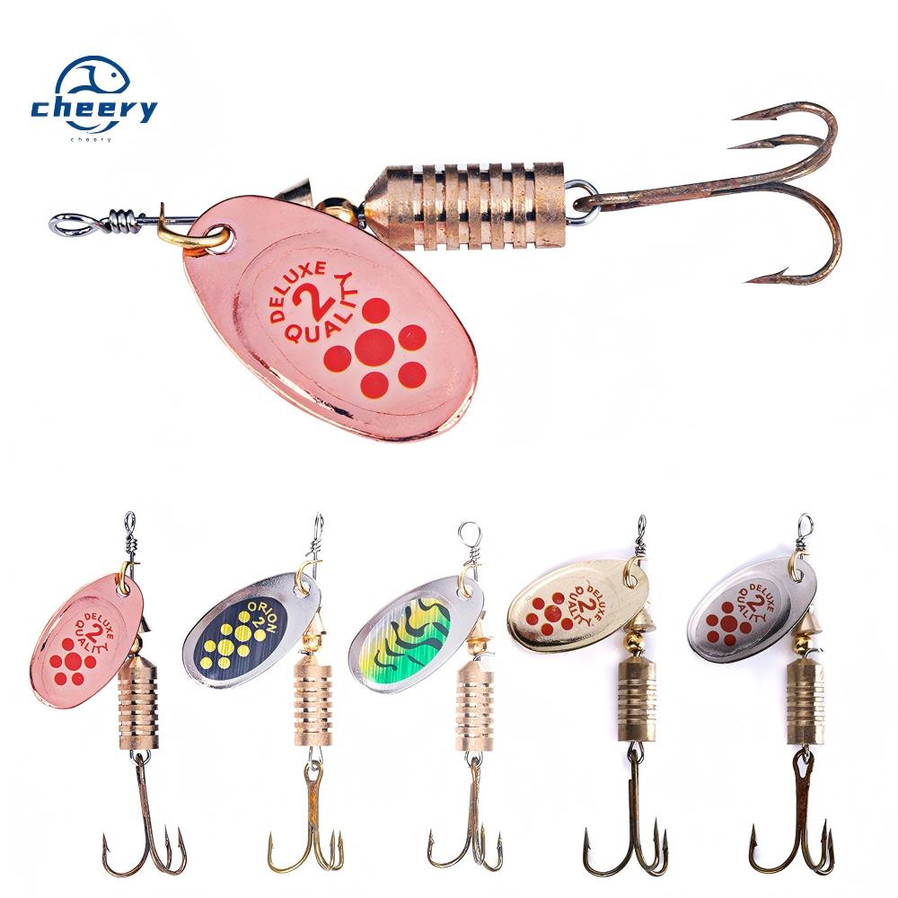 Cheery New Design Metal Spinner Bait 4g-19g Hard Spoon Durable Treble Hook for Ocean Bass Trout Saltwater Carp for Marlin Target – Metal Lure – view 1