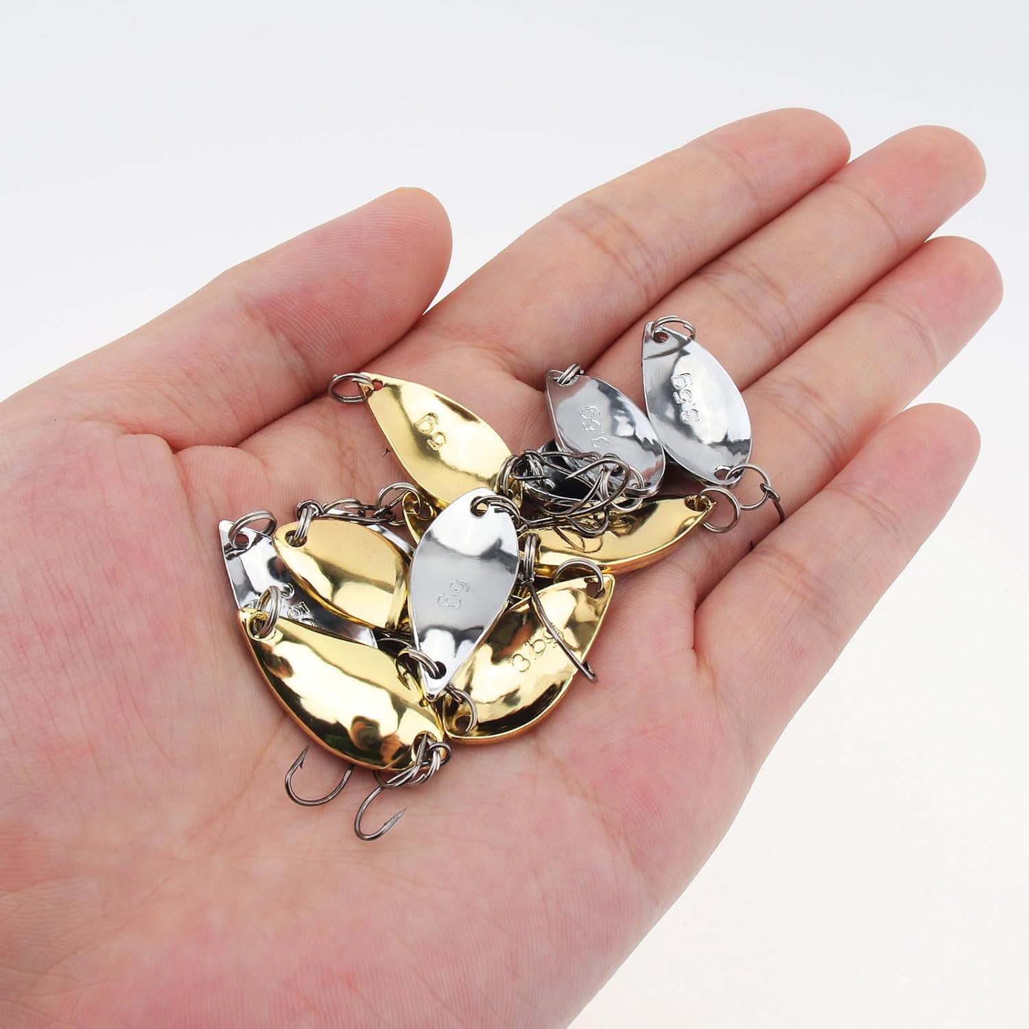 Cheery Steel Hook Lure Set for Bass Trout Catfish Hard Metal Saltwater and Freshwater Fishing Spoons Lures – Metal Lure – view 5