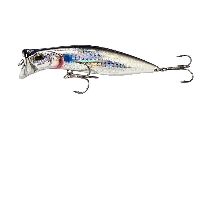Cheery 80mm 12G Topwater Whopper Popper Salt Water Bass Trout Artificial Bait ABS Wobble Supplies Fishing Lures for River – Popper – view 4
