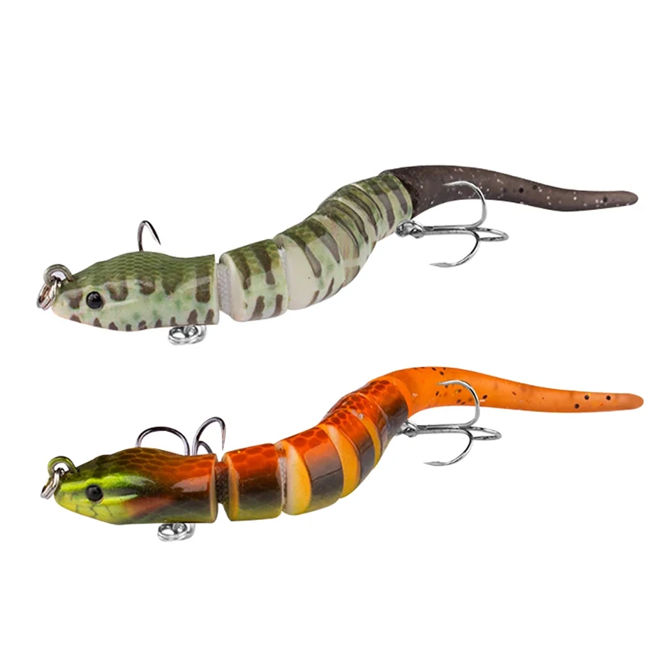 Cheery New 12cm 12G Swing Eel Bait 7 Hard ABS Lizard Crank Bait Printed Fishing Tackle for Lure Fishing – Swimbait – view 1
