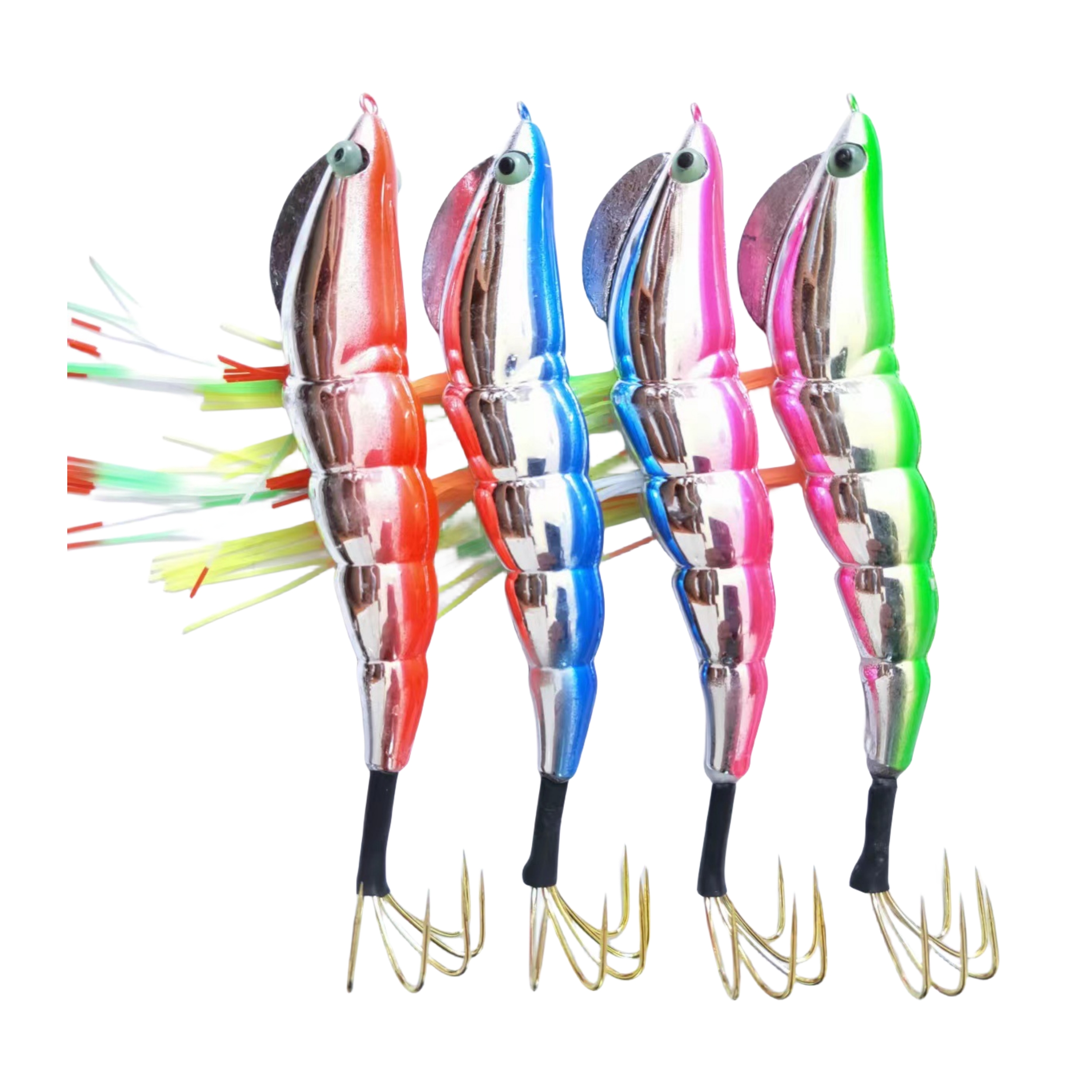 Cheery Factory Direct Luminous Egi Wooden Shrimp Squid Jig Metal Octopus Fishing Lure for Ocean Boat Fishing – Wood Shrimp – view 1