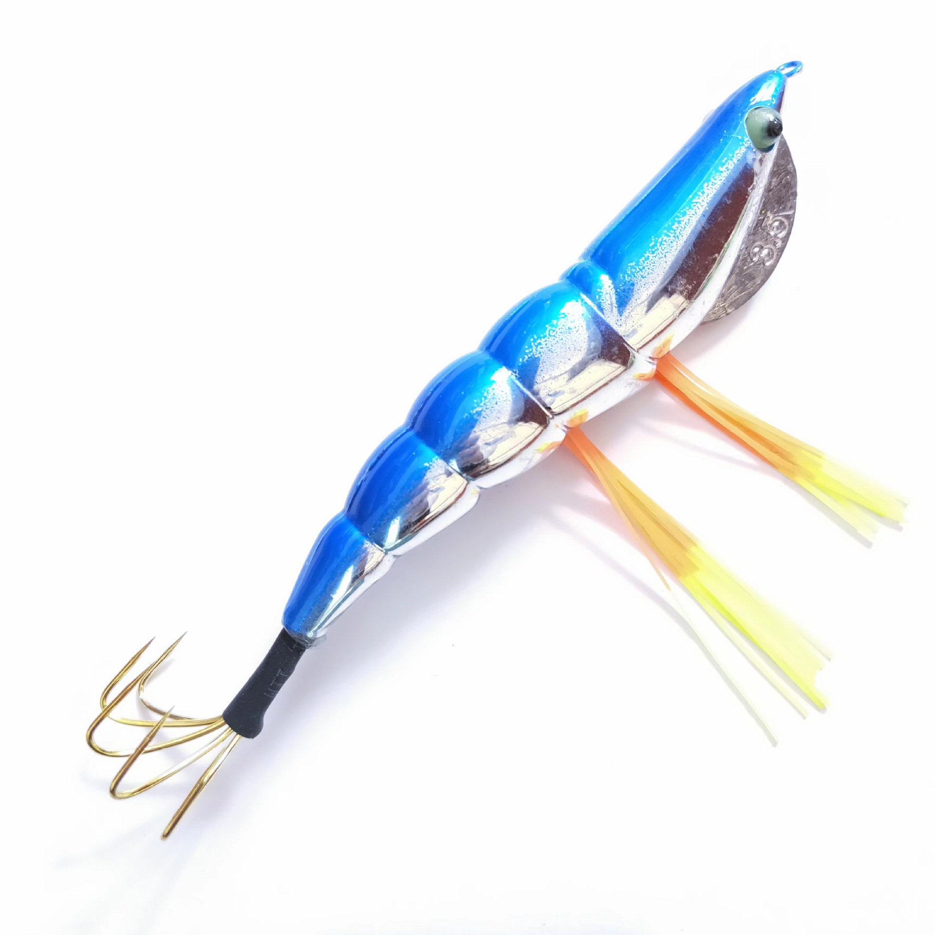 Cheery Factory Direct Luminous Egi Wooden Shrimp Squid Jig Metal Octopus Fishing Lure for Ocean Boat Fishing – Wood Shrimp – view 3