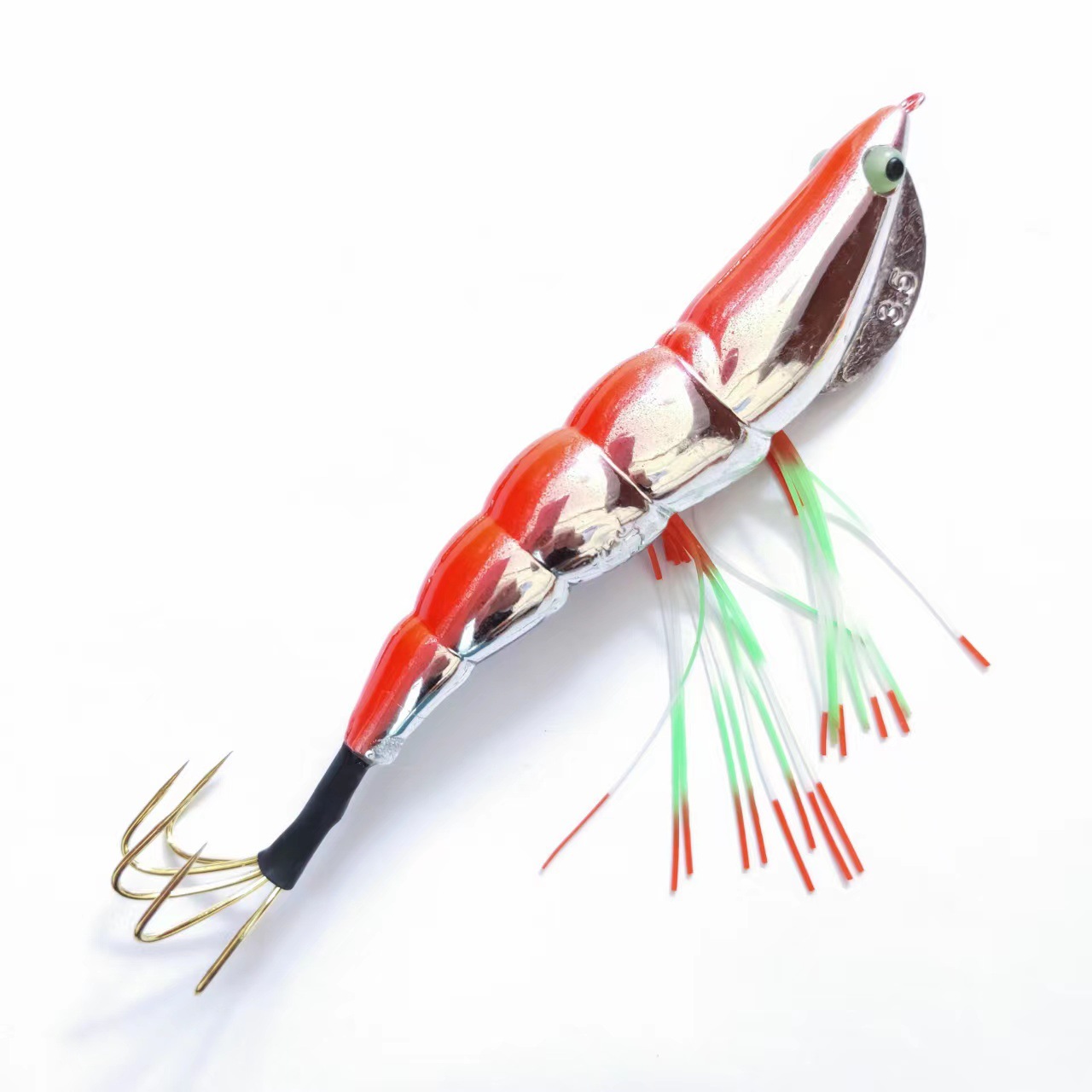 Cheery Factory Direct Luminous Egi Wooden Shrimp Squid Jig Metal Octopus Fishing Lure for Ocean Boat Fishing – Wood Shrimp – view 5