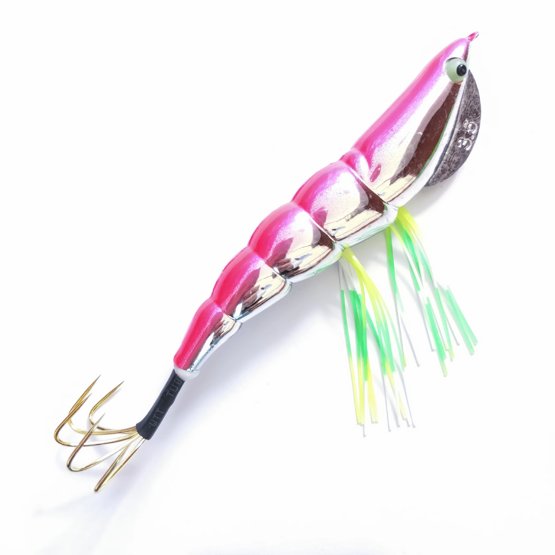 Cheery Factory Direct Luminous Egi Wooden Shrimp Squid Jig Metal Octopus Fishing Lure for Ocean Boat Fishing – Wood Shrimp – view 4