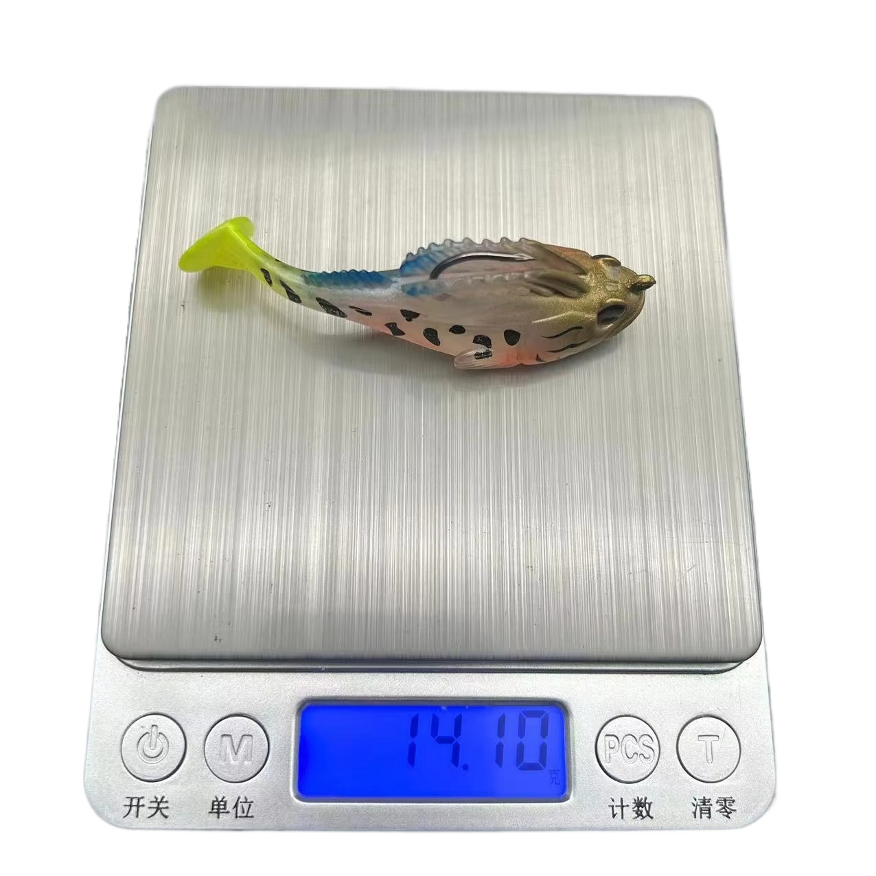 Cheery 75mm Bass Pike Bait 14.2G PVC Soft Anti-Hanging Bottom Hook T Tail for Bottom Fishing in River Use – Worms & Grubs – view 4