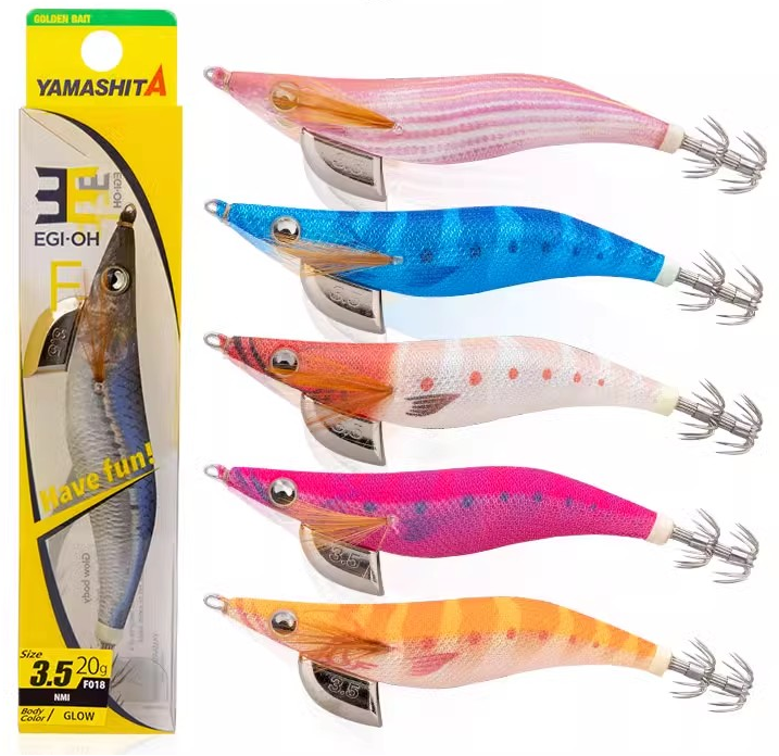 Cheery Wholesale Japanese Luminous Squid Jig Shrimp Lure EGI Glow Wood Shrimp Fishing Bat for River Fishing Made Metal – Wood Shrimp – view 4