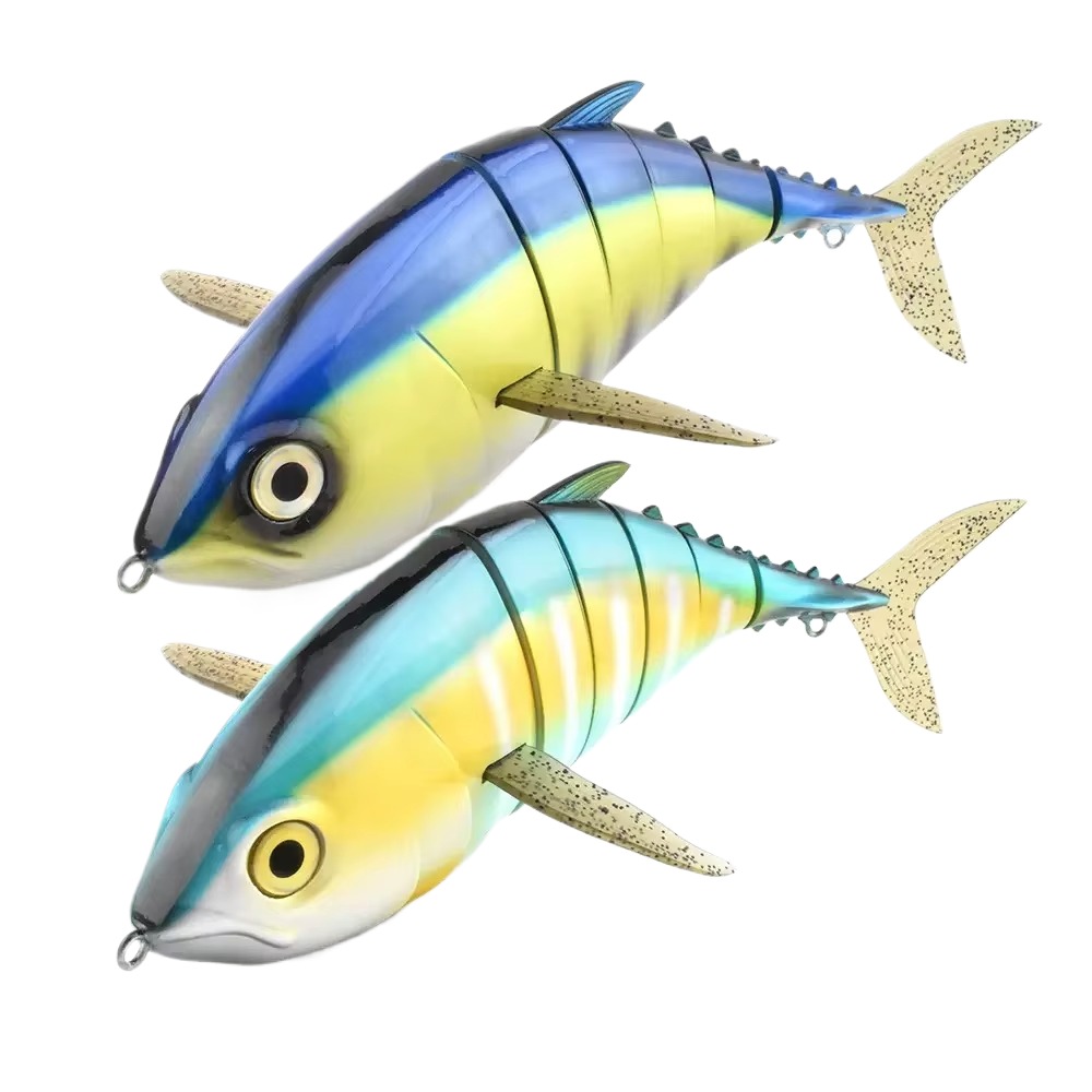 Cheery 16 Inch Trout Fishing Bait 1,000G Multi-Joint ABS Hard Plastic River Sea Fishing Artificial Bait Float Printed Condition – Swimbait – view 1