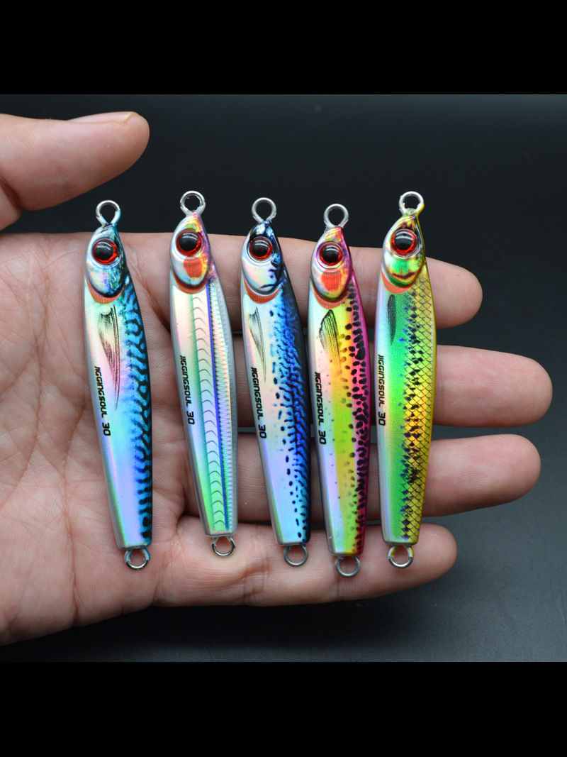 10g15g20g 3D Printed Little Slow Jig Small Tarpon Fishing Metal Jigs Jack Saltwater Jig Fishing – Metal Lure – view 4