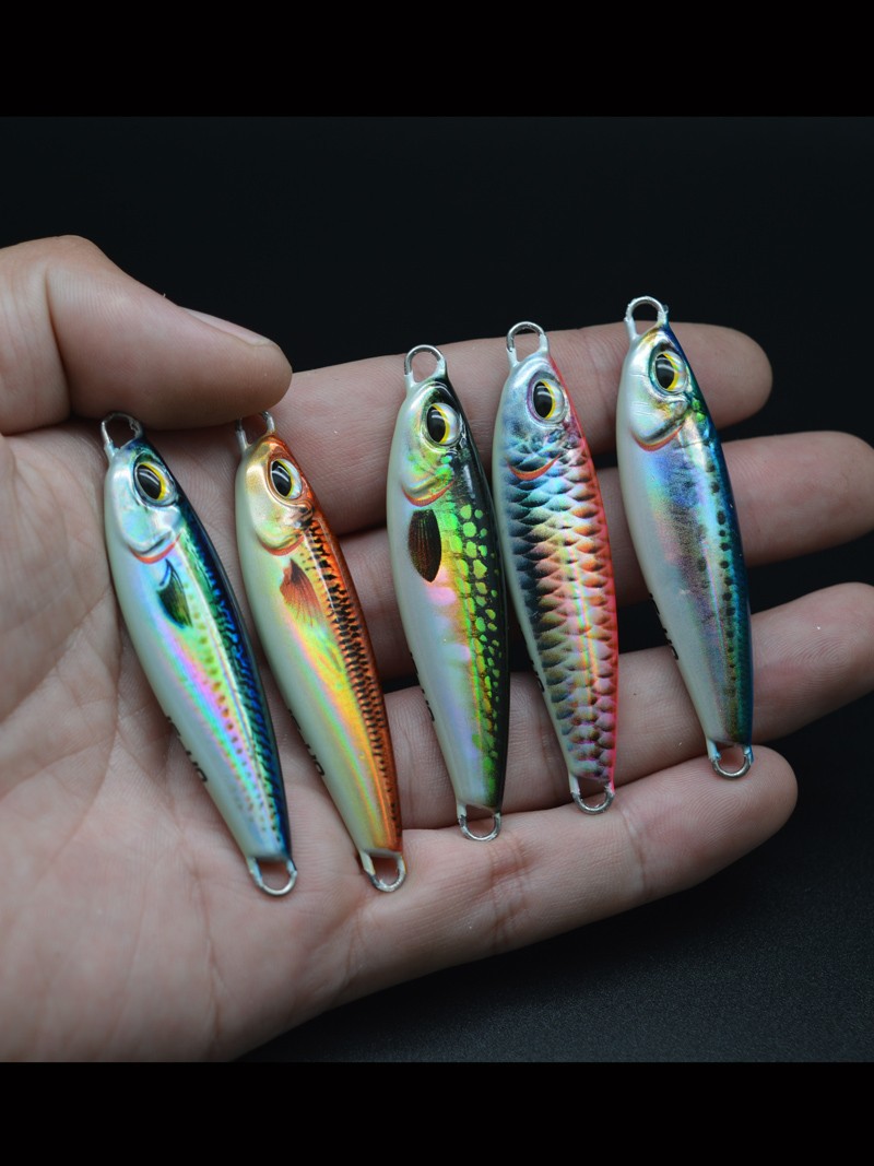 20g30g40g 3D Printed Small Tarpon Fishing Metal Jigs Little Slow Jig Jack Saltwater Jig Fishing UV Light – Metal Lure – view 3