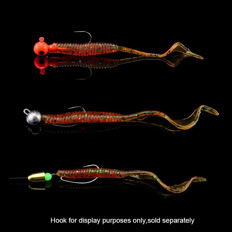9.5cm Silicone PVC Fishing Lure Single Artificial Soft Bait for Saltwater Fish for River Lake Stream – Worms & Grubs – view 3