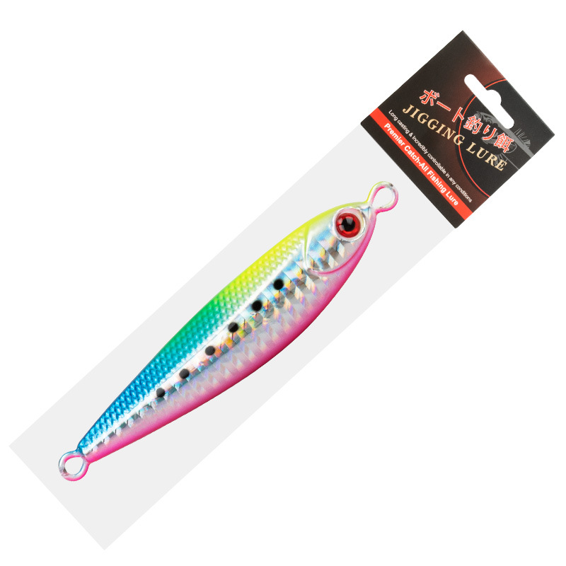 Cheery New Fishing Lures Metal Jigs 60g 80g 100g Slow Pitch Jigging Lure With Glow Zebra Lead Fish Metal Slow Jig – Metal Lure – view 5