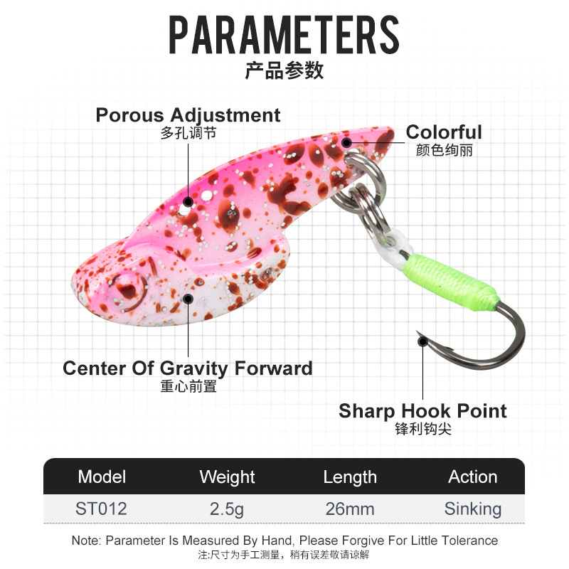 Fishing Lure Freshwater Sea Fishing VIB Hard Artificial Bait Wobblers Jig Bait Fishing Tackle Sinking Pesca – Metal Lure – view 3