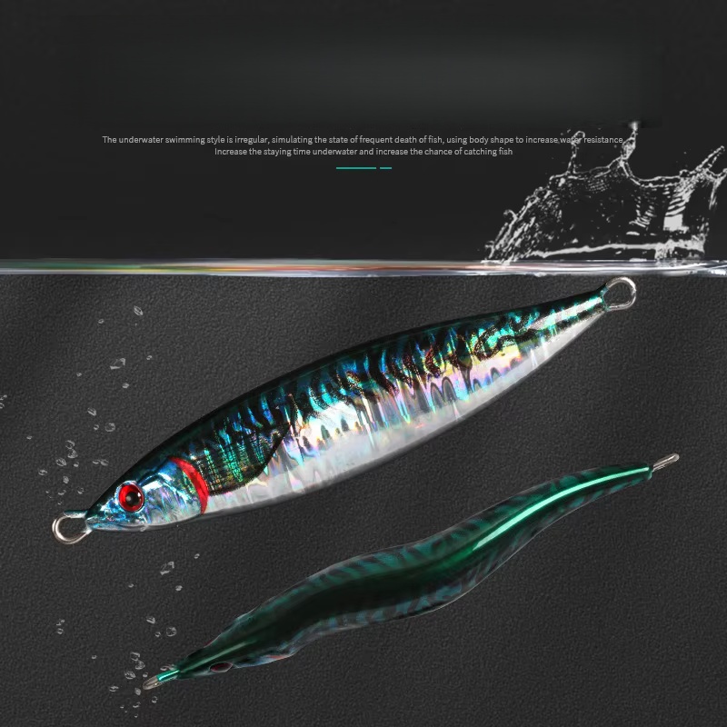 Slow Jigging Metal Lure UV Luminous 3D Painting Sea Fishing Hard Bait for River & Lake 160g 200g – Metal Lure – view 5
