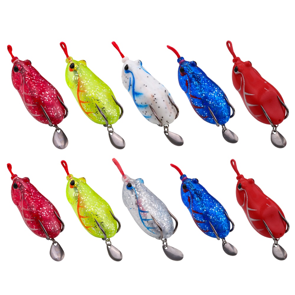 Thunder Frog Blackfish Kill Modification Simulation Lure Bait Thunder Frog Sheet Blood Groove Hook Thorn Head Sequin – Frog – view 2