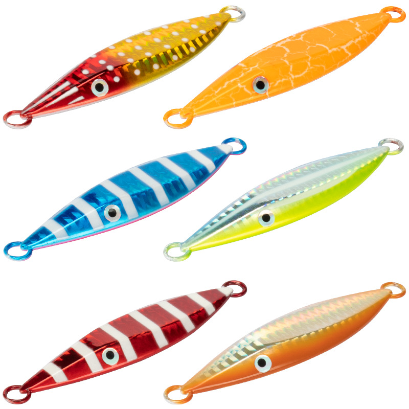 Fishing Metal Jig Slow Jig Lure 60g 80g 100g 150g Pitch UV Glow Alloy Switch Jig Lead Bait Saltwater Fishing Lures – Metal Lure – view 3