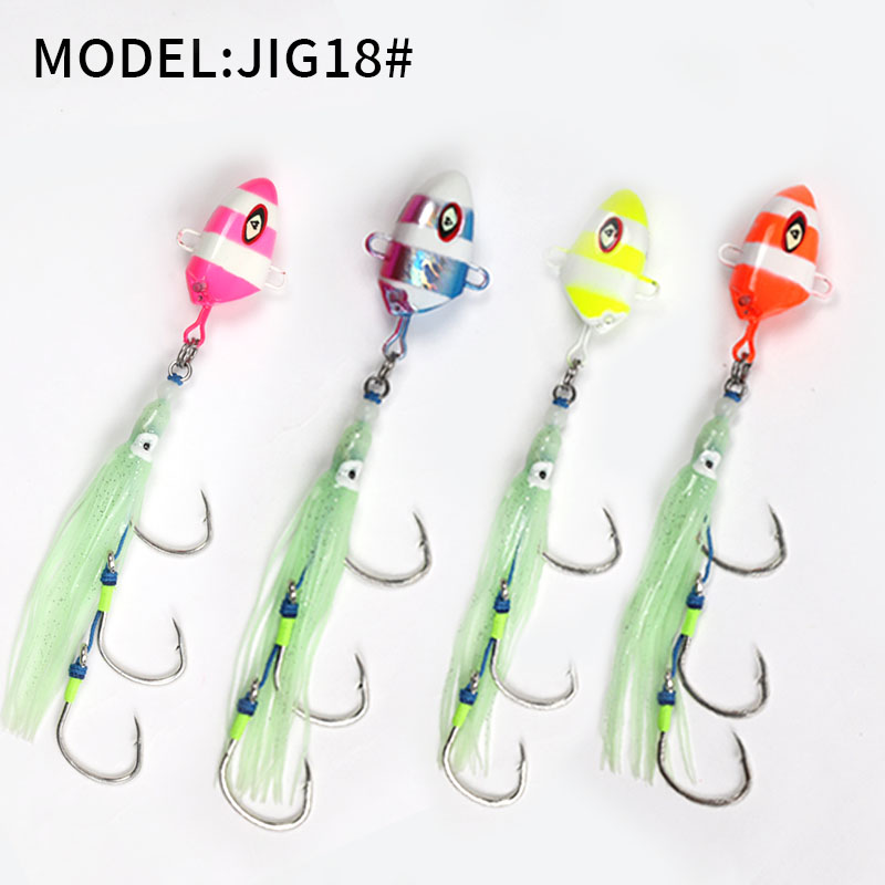 OEM Gang Hook Rig Metal Jig Assist Hook Kabura Slow Jig Head Inchiku Luminous Saltwater Fishing Metal Jig Lure – Metal Lure – view 4