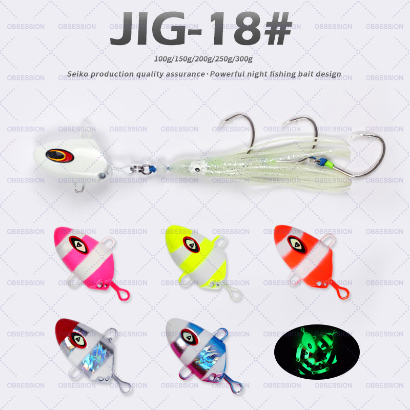 OEM Gang Hook Rig Metal Jig Assist Hook Kabura Slow Jig Head Inchiku Luminous Saltwater Fishing Metal Jig Lure – Metal Lure – view 5