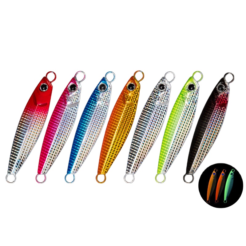 J102 7g 10g 15g 20g 25g 30g 40g Handmade Small Bait Game Micro Jig Lures TEASER Fishing Metal Jig Fish Lure – Metal Lure – view 1
