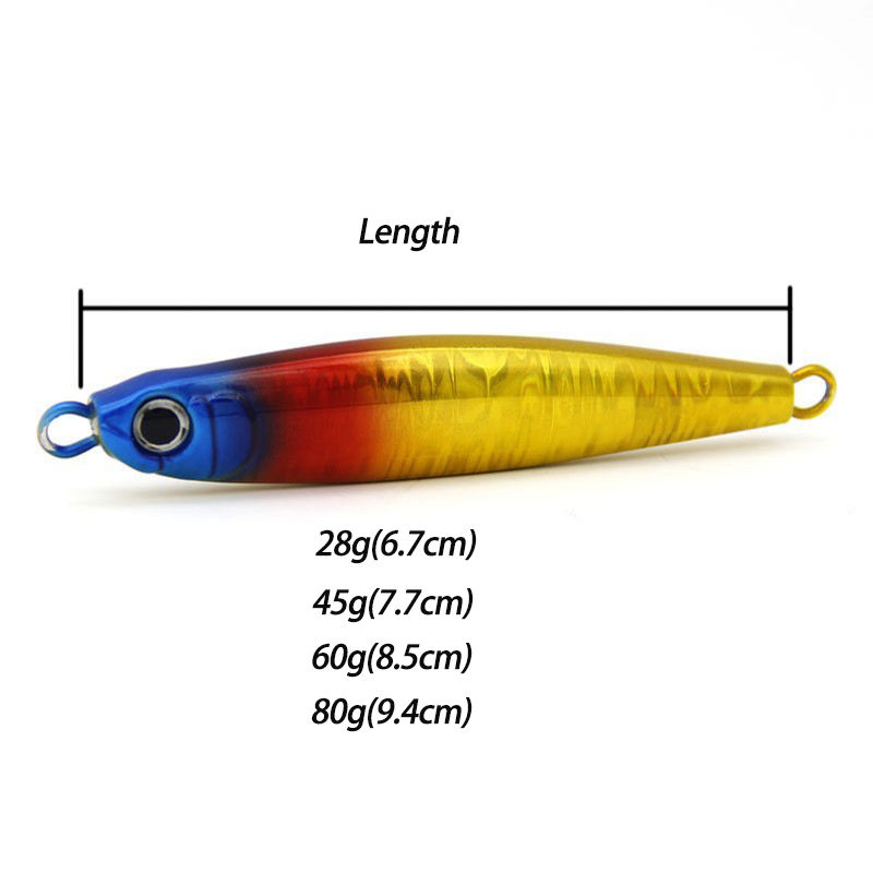 Cheery 28g/45g/60g/80g-Japan Hologram Micro Jig Mini Jig Casting Jig Fishing Jig Lure for Giant Trevally – Metal Lure – view 2