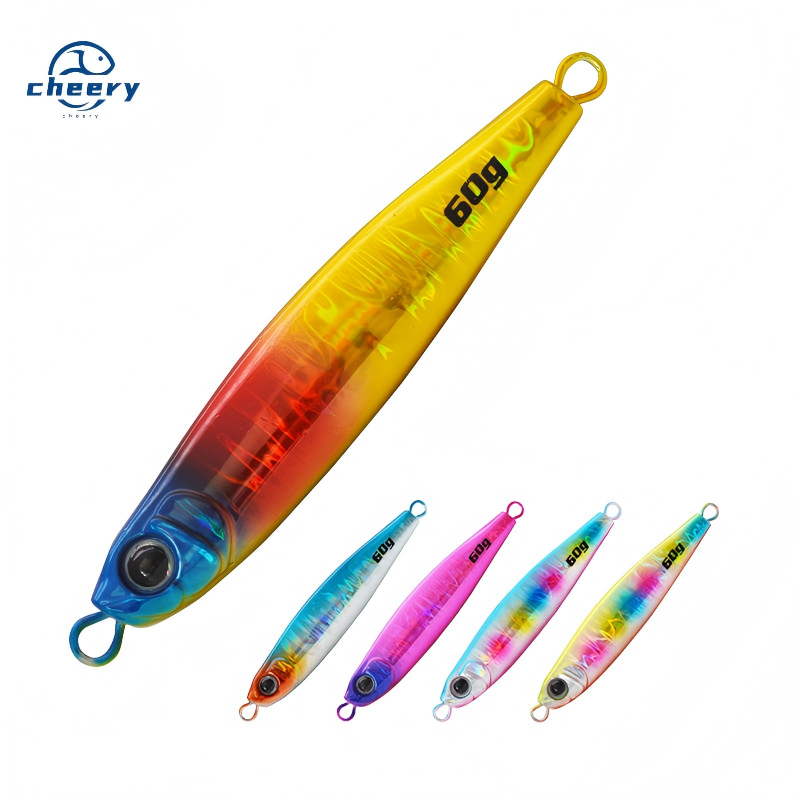 Cheery 28g/45g/60g/80g-Japan Hologram Micro Jig Mini Jig Casting Jig Fishing Jig Lure for Giant Trevally – Metal Lure – view 1