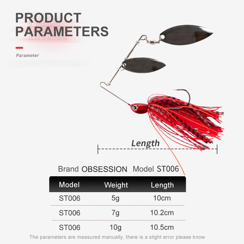 ST006 Fishing Lure UV Effect 5g 7g 10g Crushed Skirt Rubber Jig Skirt Spinner Spoon Buzz Bait Rotating Sequin Accessories – Spoon & Spinner – view 2