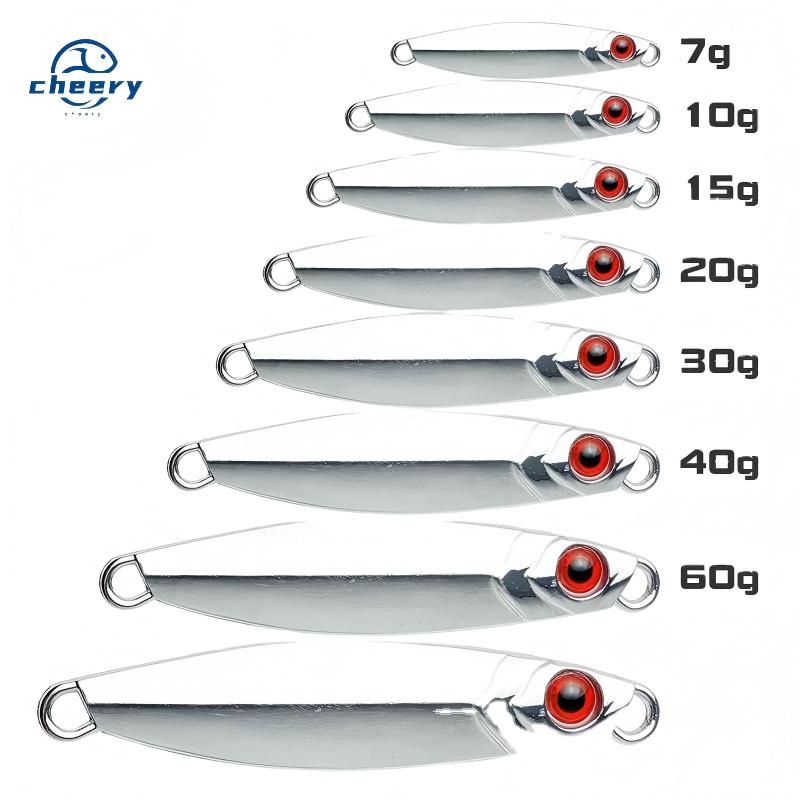 CHEERY 7g 10g 15g 20g 30g 40g 60g 80g Saltwater Freshwater Blade Fishing Metal Lure Sinking Jig Spoons – Metal Lure – view 1