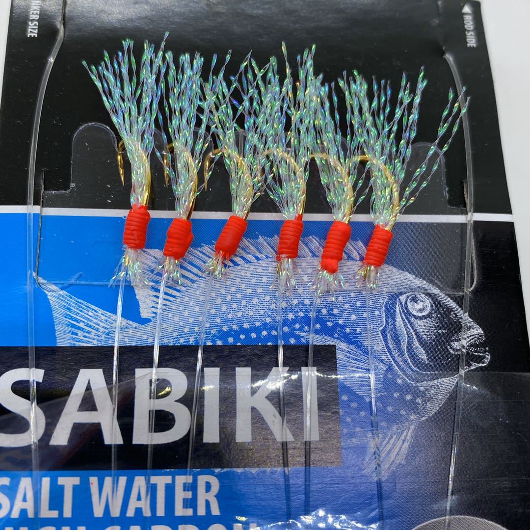 CHEERY Wholesale Fishing Sabikis Fish Skin 6 Hooks Sabiki Rigs #8#10#12#14#16 – Fishhook – view 4