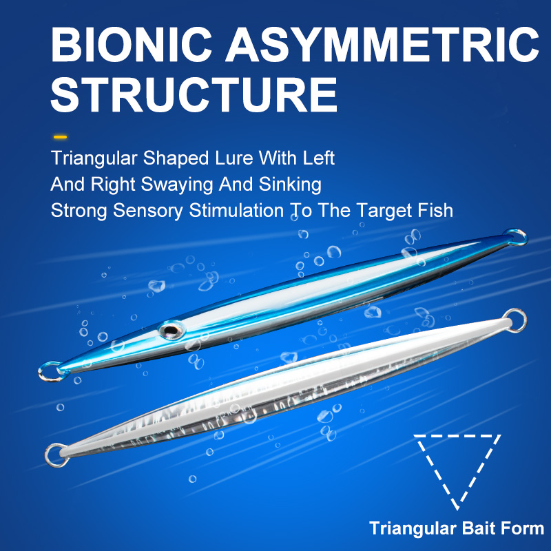J104 Super Gangster Fastfall Stick III Metal Jig Lure 150g-400g Slow Jigging Lure Sinking – Metal Lure – view 5