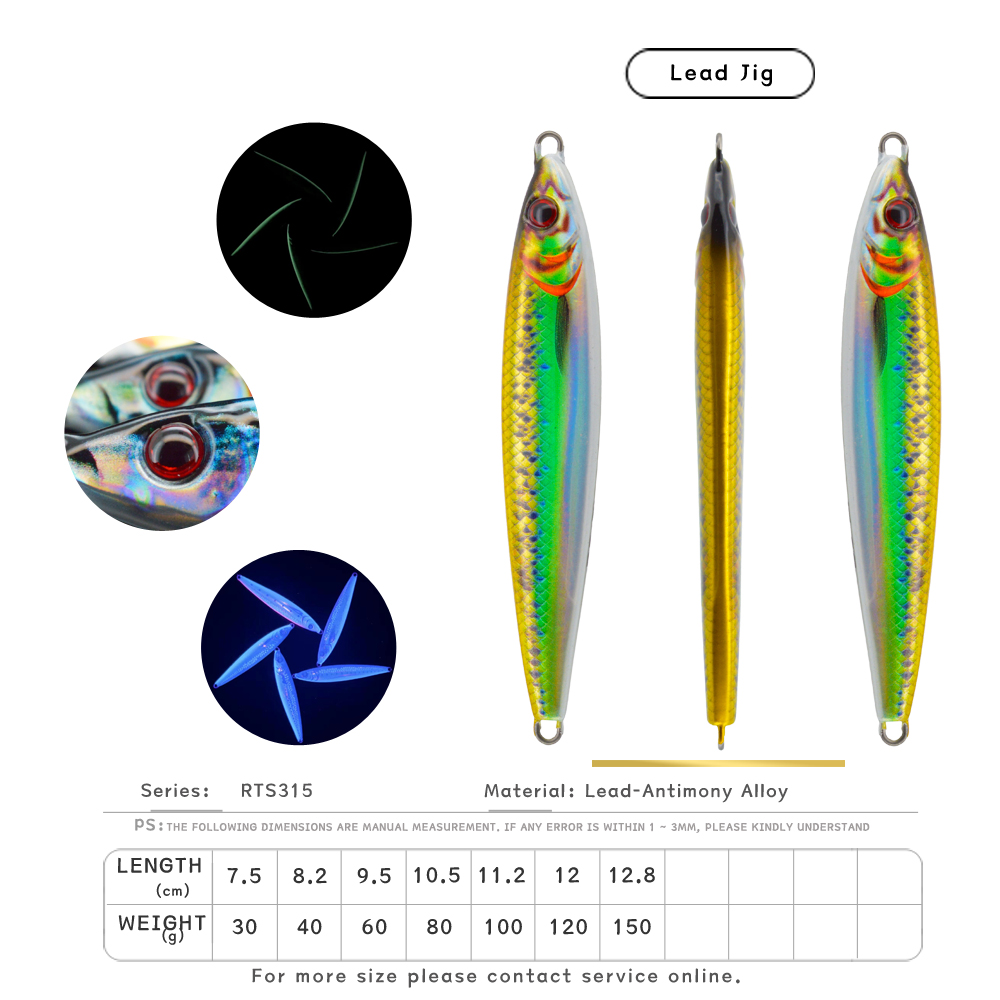 Vertical Saltwater Fishing Lure 3D Printed Barracuda Speed Jig for Sardine and Mackerel Bait – Metal Lure – view 3